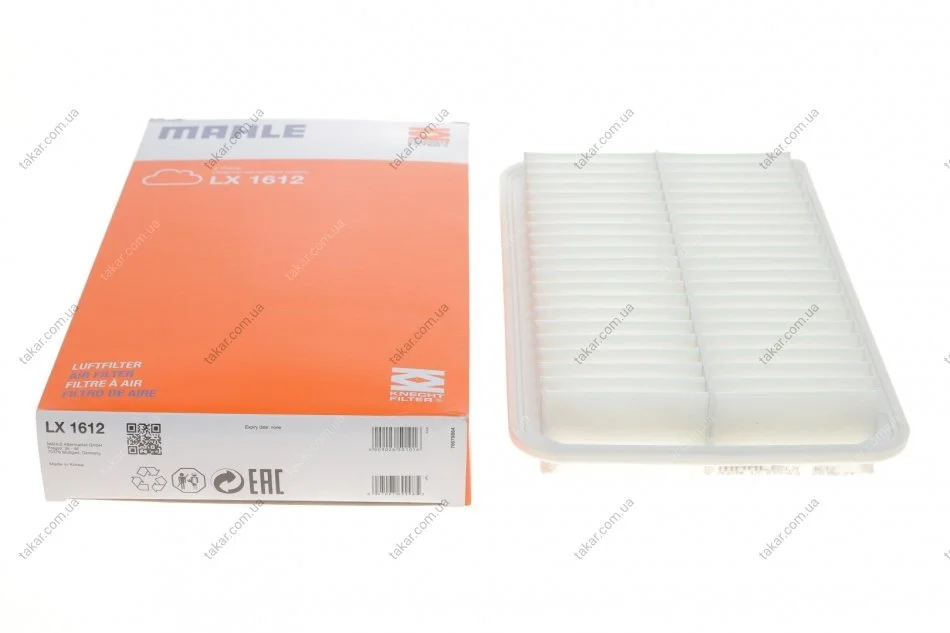 Фільтр повітряний MAHLE / KNECHT LX 1612 (фото 1)
