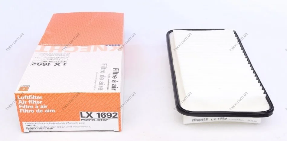 Воздушный фильтр MAHLE / KNECHT LX 1692 (фото 1)