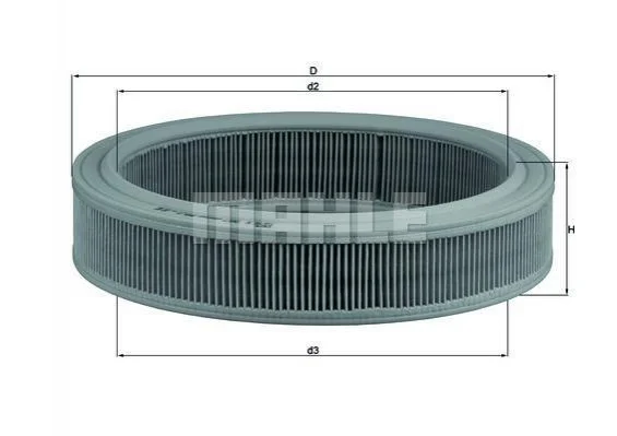 Фільтр повітр. (вир-во Knecht-mahle) MAHLE / KNECHT LX202 (фото 1)