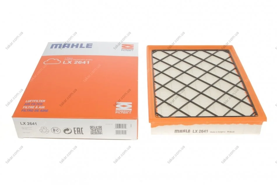 Воздушный фильтр MAHLE / KNECHT LX 2641 (фото 1)