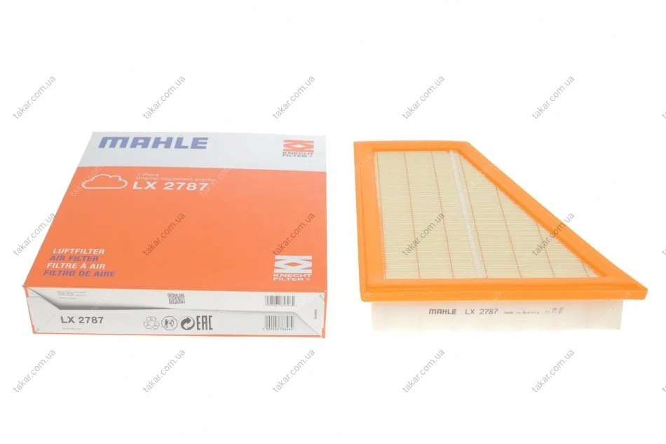 Фільтр повітряний MAHLE / KNECHT LX2787 (фото 1)