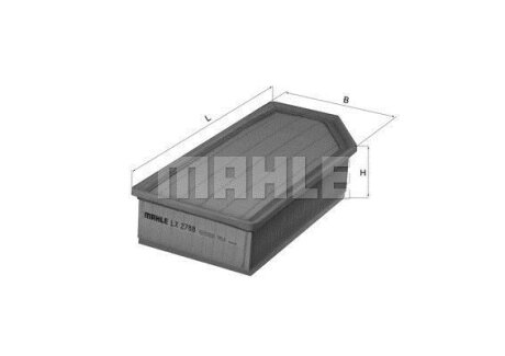 Повітряний фільтр MAHLE / KNECHT LX2788