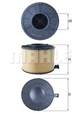 Воздушный фильтр MAHLE / KNECHT LX4411 (фото 1)
