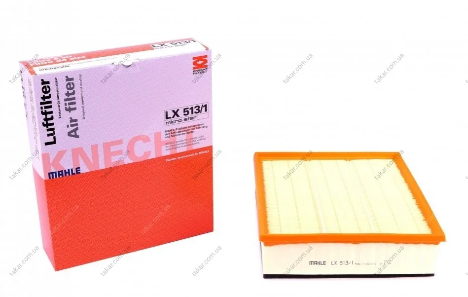 Воздушный фильтр MAHLE / KNECHT LX 513/1 (фото 1)