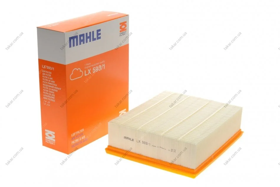 Воздушный фильтр MAHLE / KNECHT LX 593/1 (фото 1)