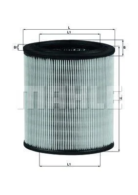 Фільтр повіт. (вир-во Knecht-Mahle) MAHLE / KNECHT LX715 (фото 1)