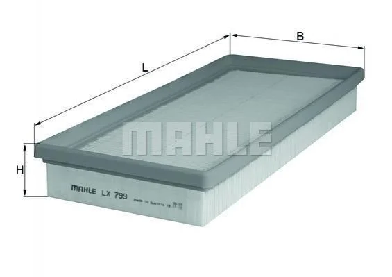 Воздушный фильтр MAHLE / KNECHT LX799 (фото 1)