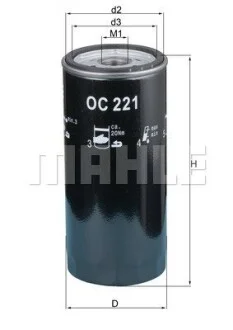 Масляный фильтр MAHLE / KNECHT OC221