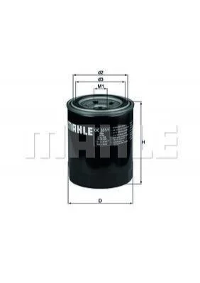 Масляный фильтр винт накручеваемый MAHLE / KNECHT OC331/1 (фото 1)