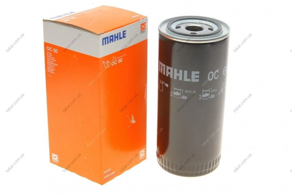 Масляный фильтр винт накручеваемый MAHLE / KNECHT OC 60 (фото 1)