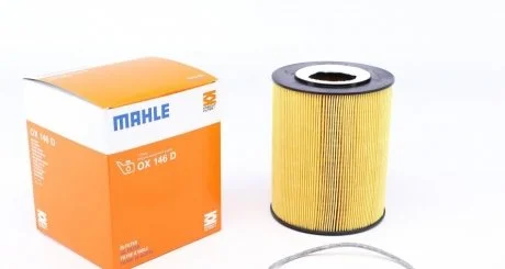 Масляный фильтр картридж патрон MAHLE / KNECHT OX146D
