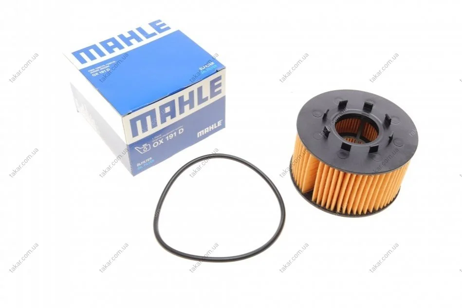 Масляный фильтр картридж патрон MAHLE / KNECHT OX 191D (фото 1)