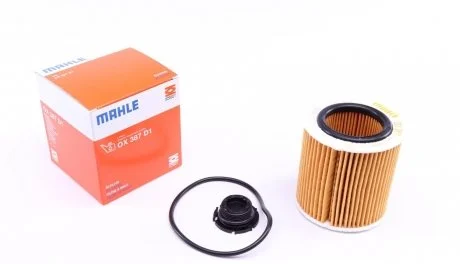 Масляний фільтр картридж патрон MAHLE / KNECHT OX 387D1