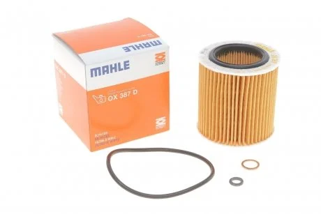 Масляний фільтр картридж патрон MAHLE / KNECHT OX387D