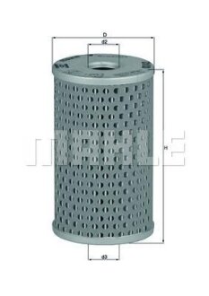 Фільтр олив. (Knecht-Mahle) MAHLE / KNECHT OX42