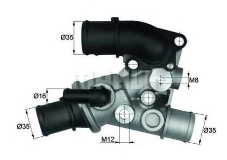 Термостат 80 °C MAHLE / KNECHT TI9080D