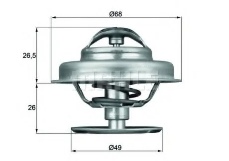 Термостат (вир-во Mahle) MAHLE / KNECHT TX 62 89