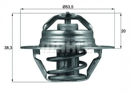 Термостат 88 °C MAHLE / KNECHT TX 88 88D