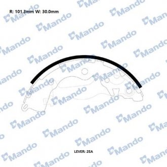 Колодки гальмівні барабан (вир-во) MANDO RMLH15 (фото 1)