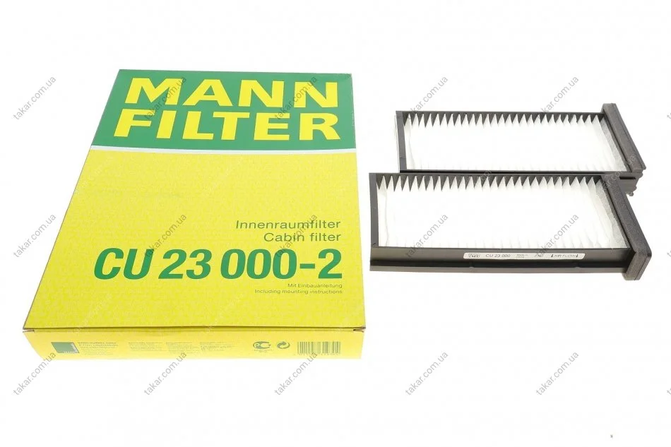 Фильтр салона стандартный MANN CU23000-2 (фото 1)