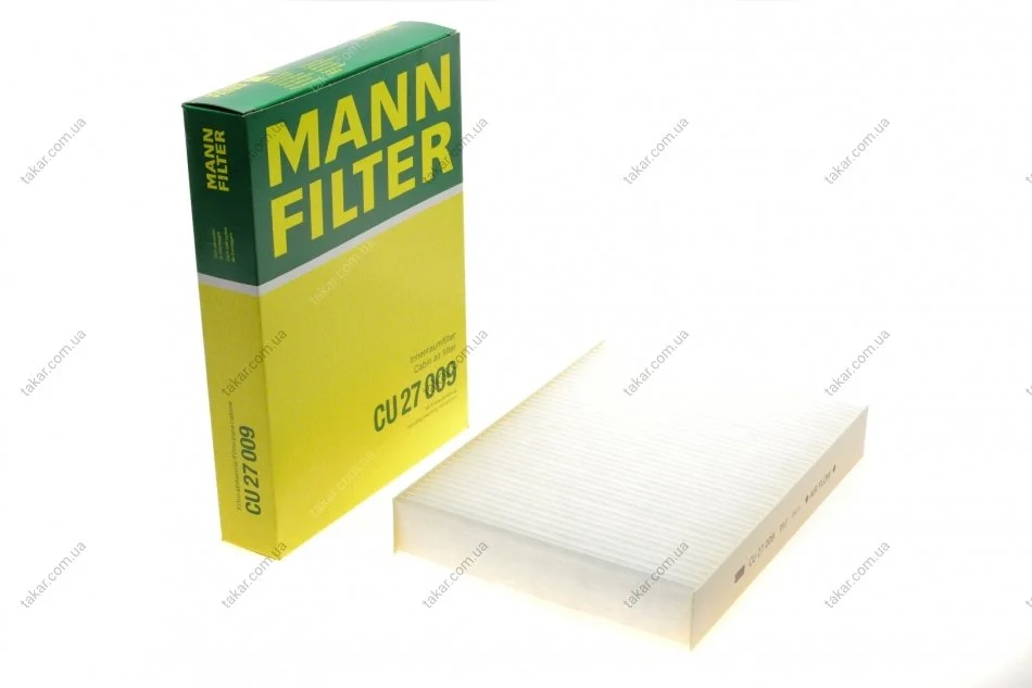 Фільтр салону стандартний MANN CU27009 (фото 1)
