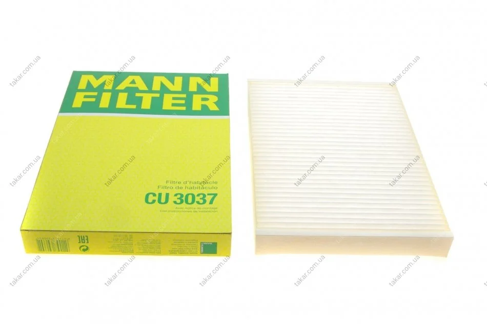 Фільтр салону стандартний MANN CU3037 (фото 1)