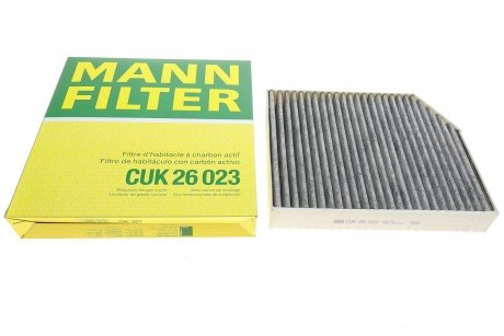 Фільтр салону вугільний MANN CUK26023 (фото 1)