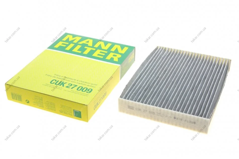 Фільтр салону вугільний MANN CUK27009 (фото 1)