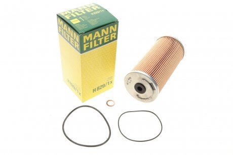 Фільтр масляний двигуна (вир-во) MANN H829/1X (фото 1)