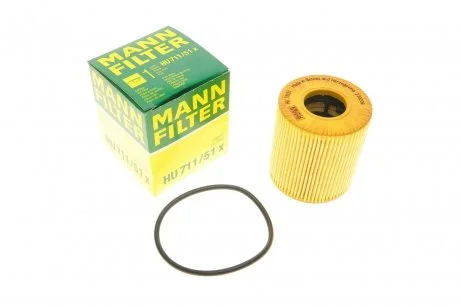 Масляный фильтр картридж патрон MANN HU711/51X