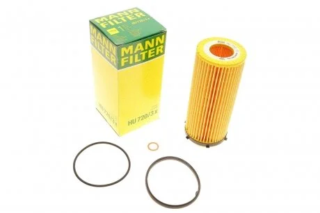 Масляный фильтр картридж патрон MANN HU720/3X