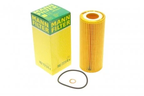 Масляний фільтр картридж патрон MANN HU721/4X