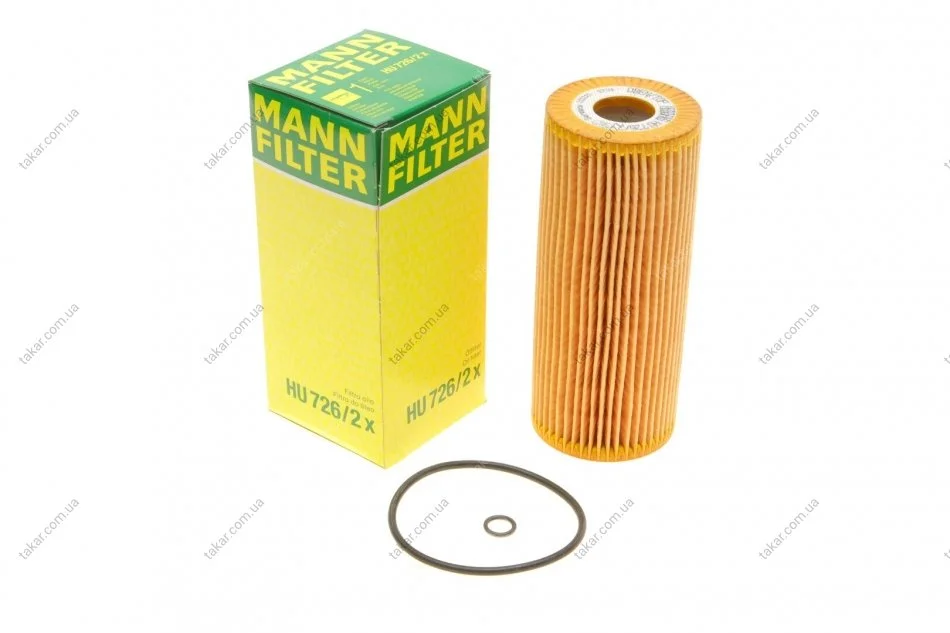 Масляний фільтр картридж патрон MANN HU726/2X (фото 1)