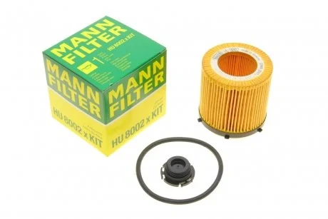 Масляний фільтр картридж патрон MANN HU8002XKIT
