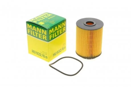 Масляний фільтр картридж патрон MANN HU932/6N