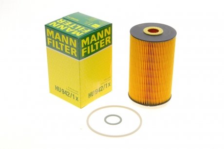 Фільтр масляний двигуна (вир-во) MANN HU942/1X (фото 1)