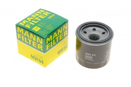 Фильтр масляный двигателя (выр-во) MANN MW64 (фото 1)