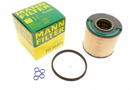 Топливный фильтр-патрон дизель MANN PU1040X