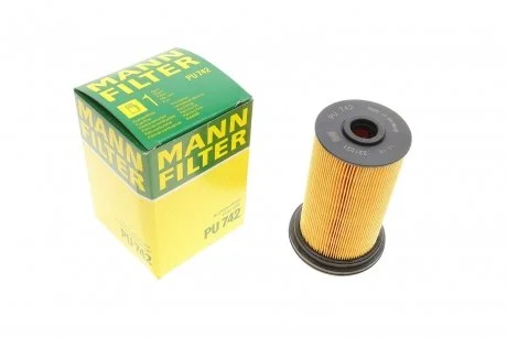 Паливний фільтр-патрон дизель MANN PU742