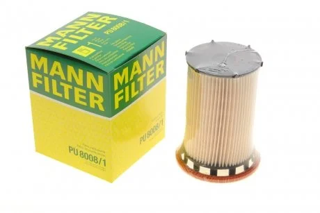 Топливный фильтр-патрон дизель MANN PU8008/1