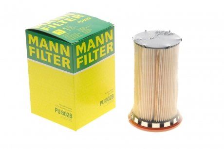 Фильтр топливный VAG 1.6, 2.0 TDI 12- (выр-во) MANN PU8028 (фото 1)