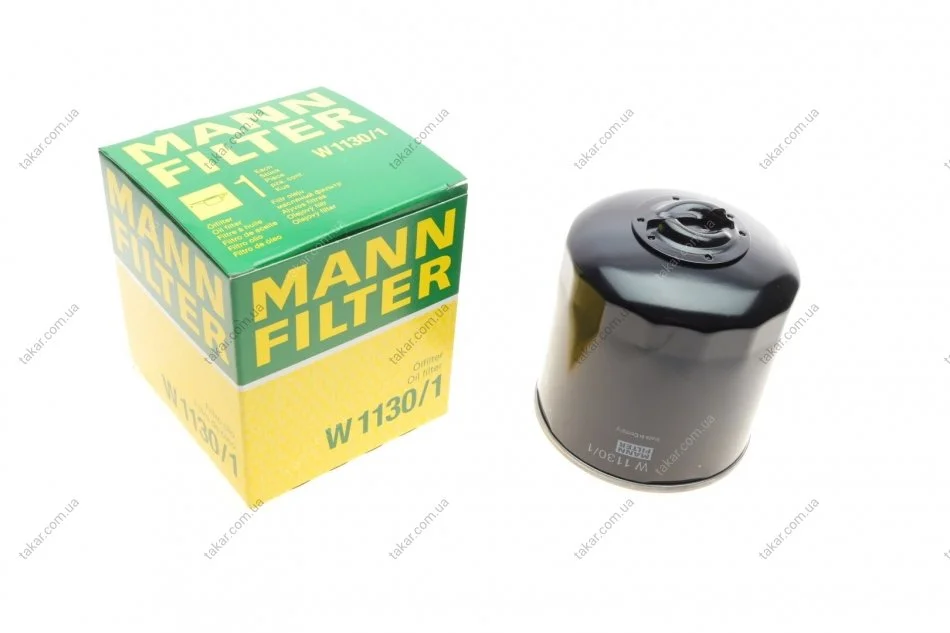 Масляний фільтр гвинт накручуваний MANN W1130/1 (фото 1)