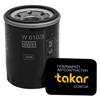 Масляний фільтр гвинт накручуваний MANN W610/3