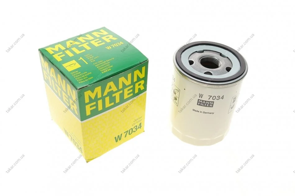 Масляний фільтр гвинт накручуваний MANN W7034 (фото 1)
