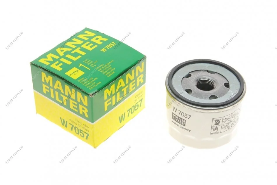 Масляный фильтр винт накручеваемый MANN W7057 (фото 1)