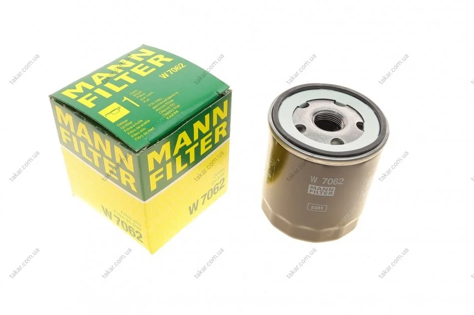 Масляний фільтр гвинт накручуваний MANN W7062 (фото 1)