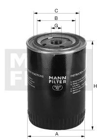 Масляний фільтр MANN W711/80