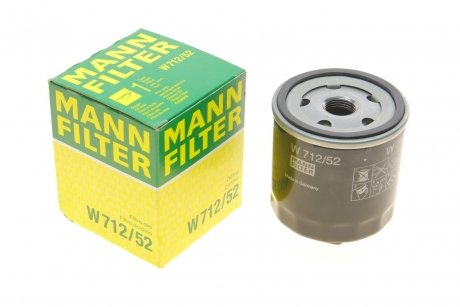 Фільтр масляний двигуна (вир-во) MANN W712/52