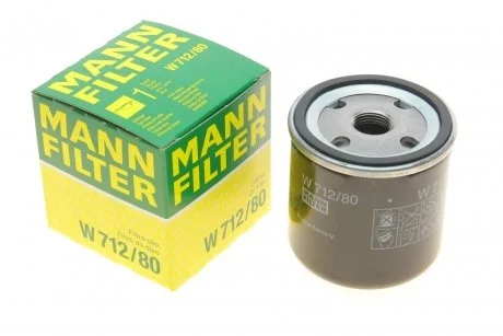 Масляний фільтр гвинт накручуваний MANN W712/80