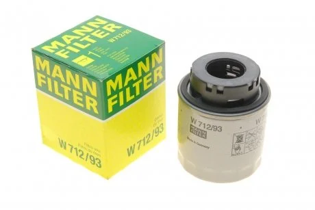 Масляний фільтр гвинт накручуваний MANN W712/93